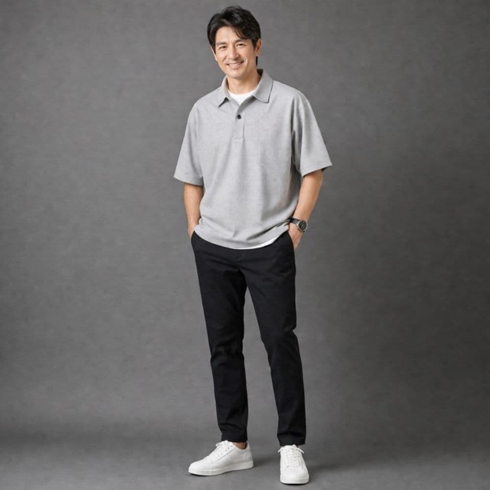 50代メンズファッション パンツ/ズボン 上質な大人の【リラックステーパードパンツ】収縮性素材