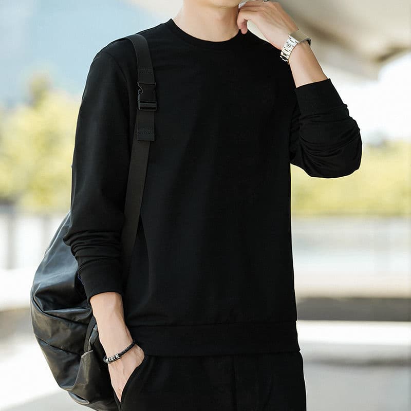 50代メンズファッション トップス シンプル上質【クルーネックスウェット】