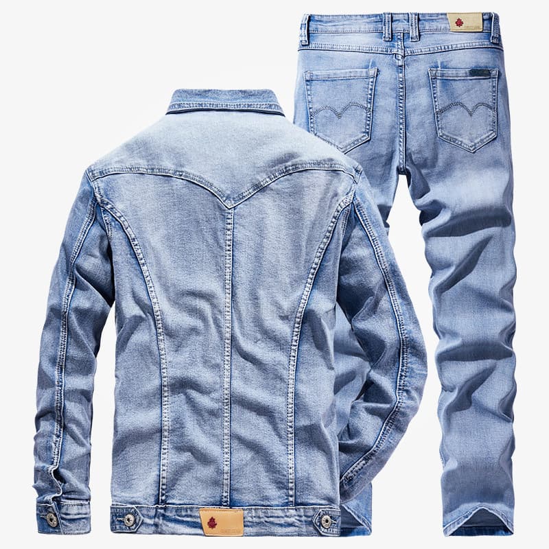 50代メンズファッション アウター デニム素材 ジャケット&パンツ セットアップ