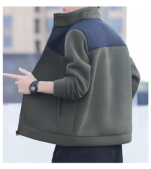50代メンズファッション アウター 軽量切替デザイン【スタンドジャケット】