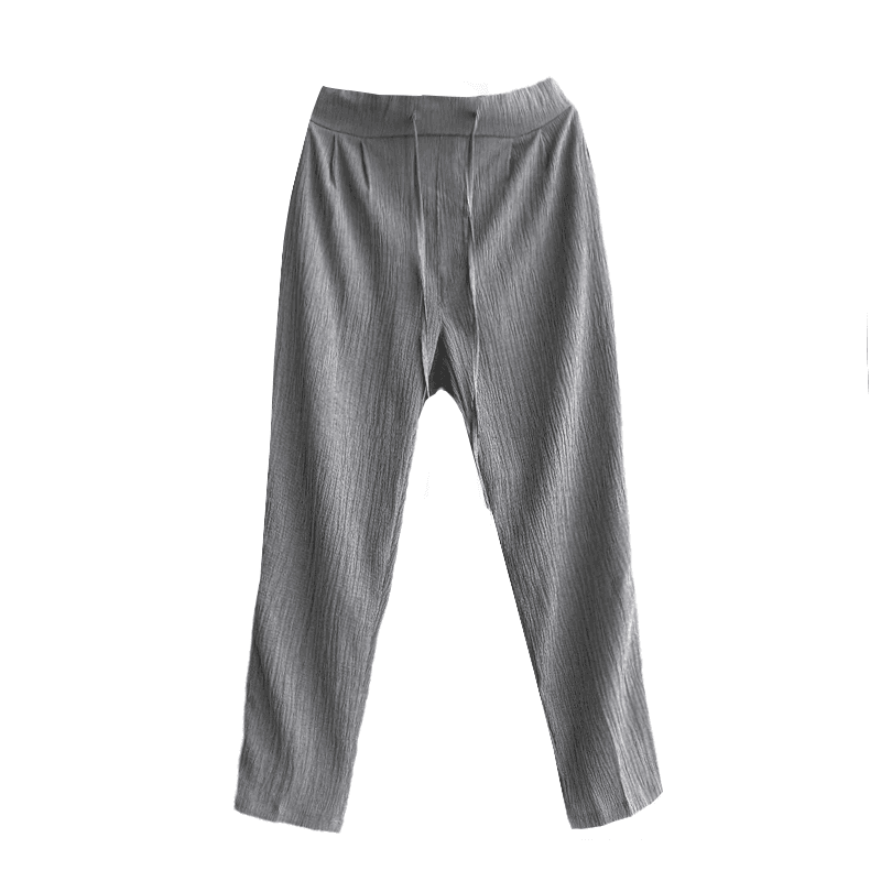50代メンズファッション パンツ/ズボン しわ加工【リラックスイージーパンツ】