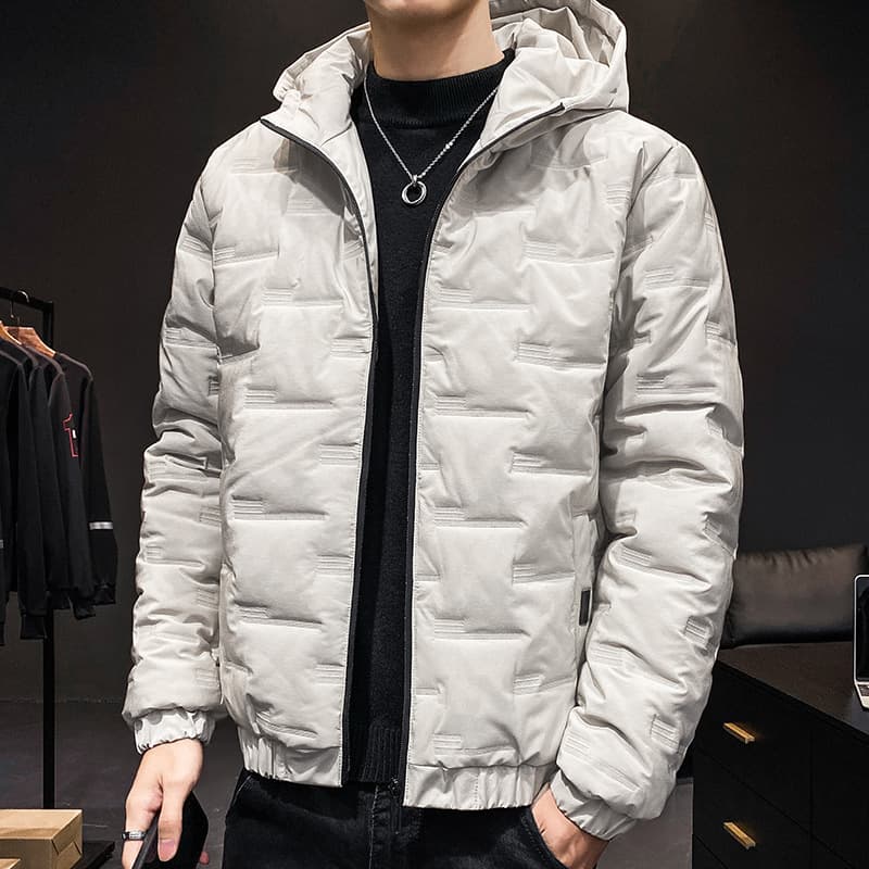 50代メンズファッション アウター 防風中綿フード付きジャケット