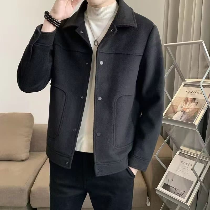 50代メンズファッション 大人の【ウール混シンプル・ジャケット】