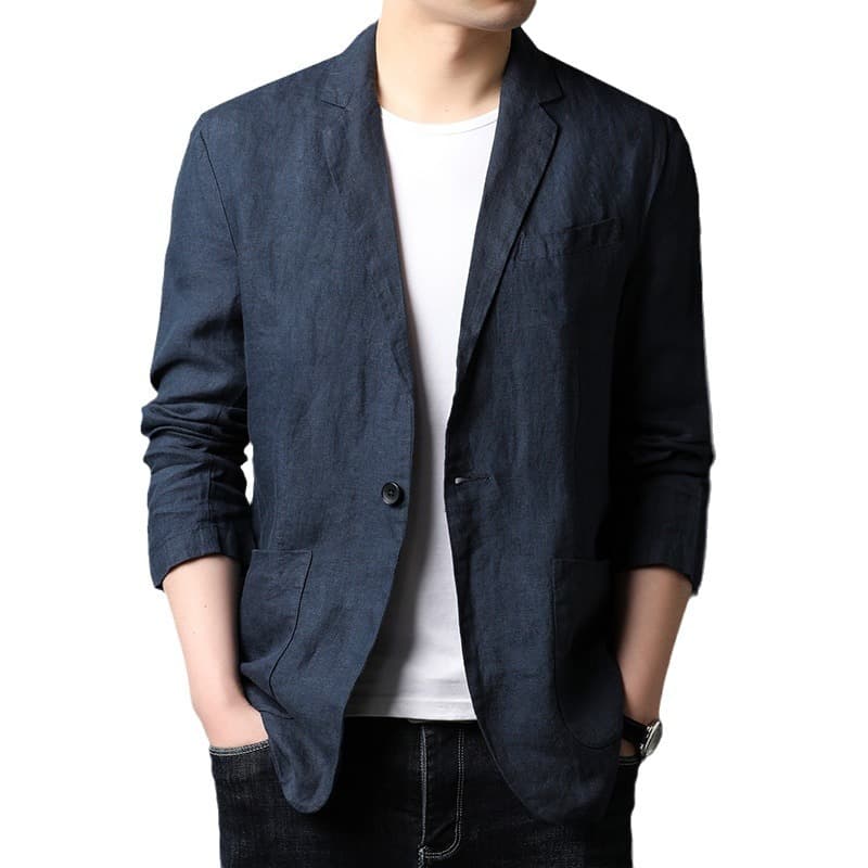 50代メンズファッション 【麻ジャケット】