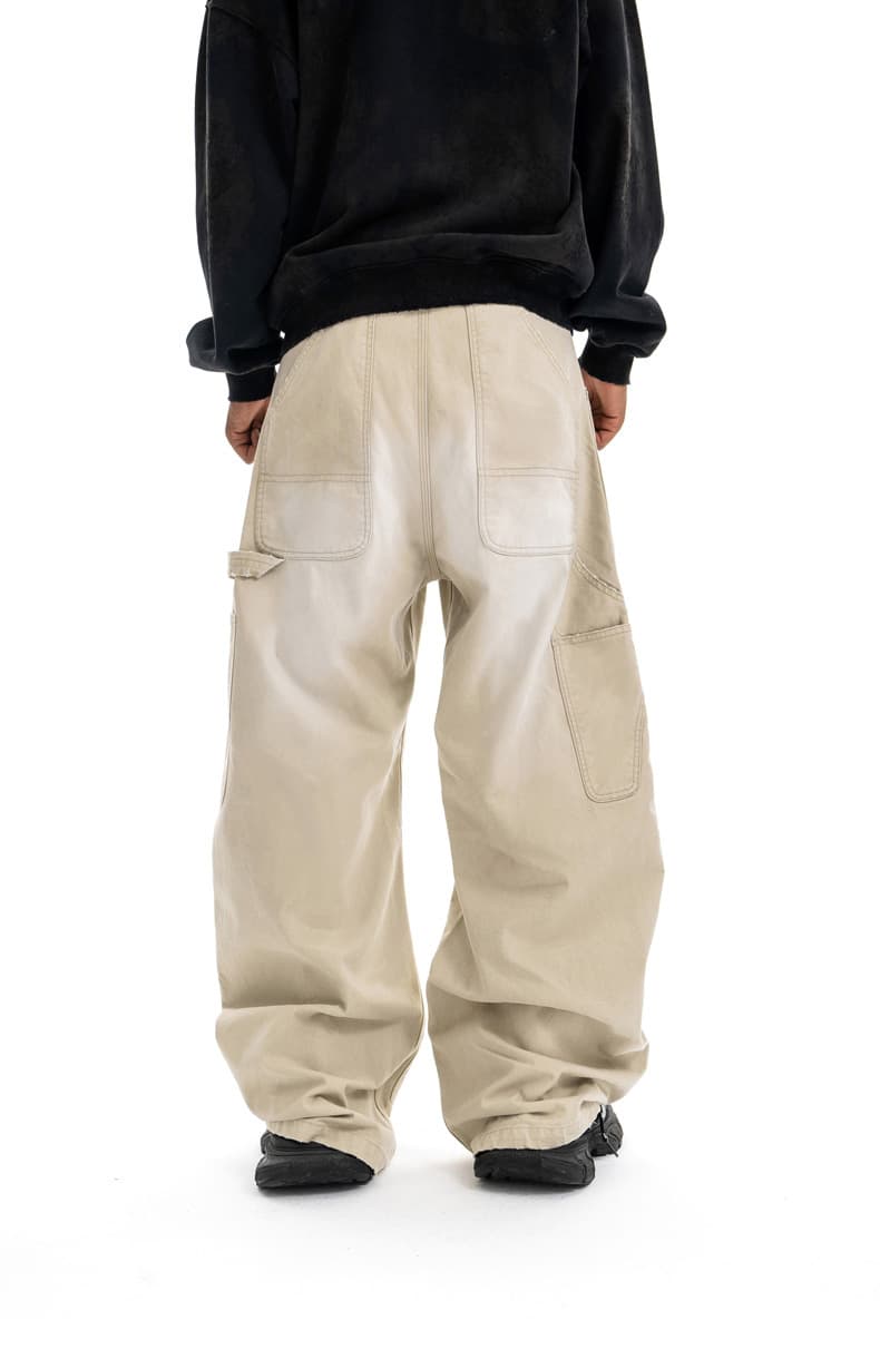 50代メンズファッション ビンテージ風【 ゆったりパンツ】 全2色