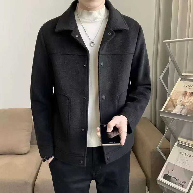 50代メンズファッション 大人の【ウール混シンプル・ジャケット】