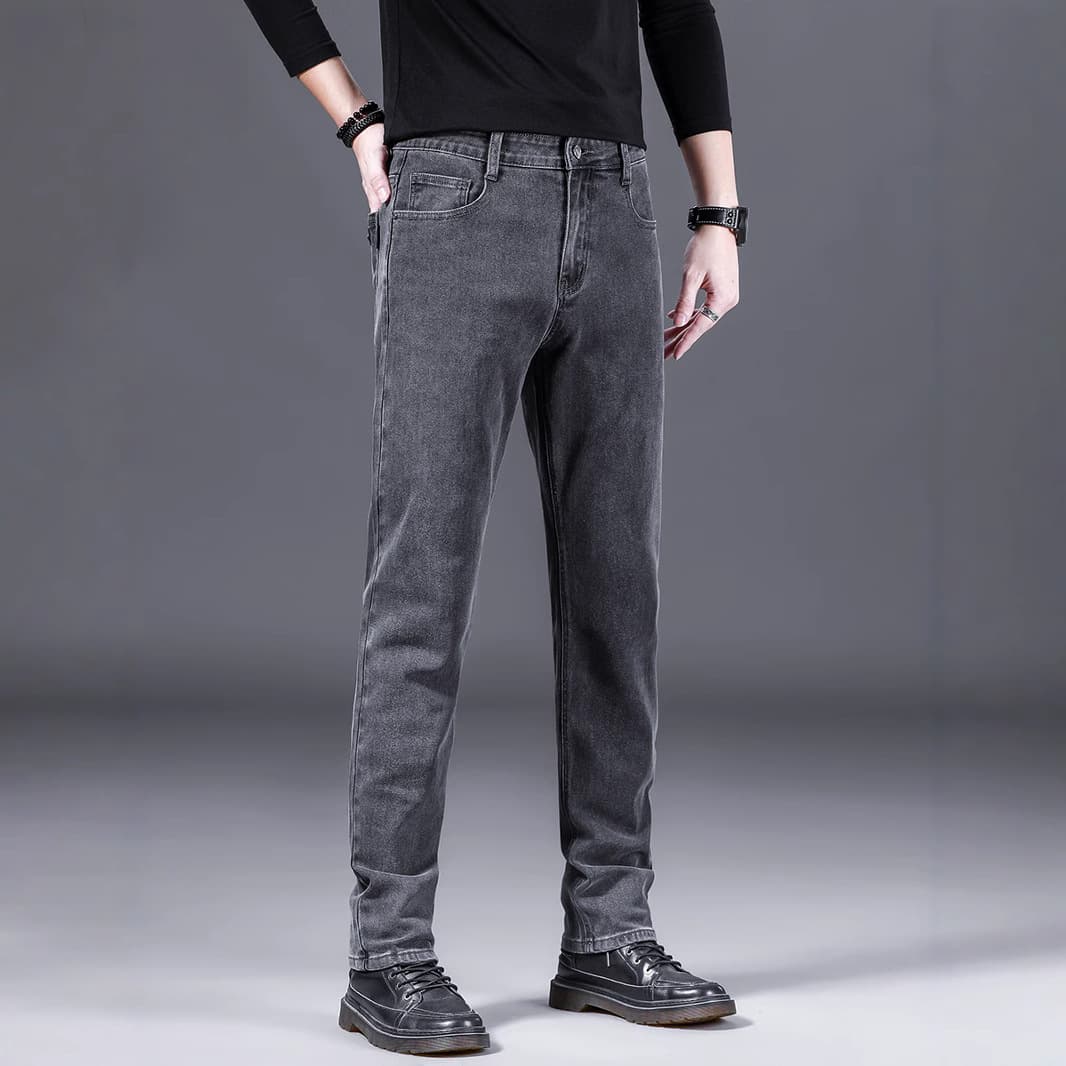 50代メンズファッション パンツ/ズボン シンプル美脚【ストレートデニムジーンズ】