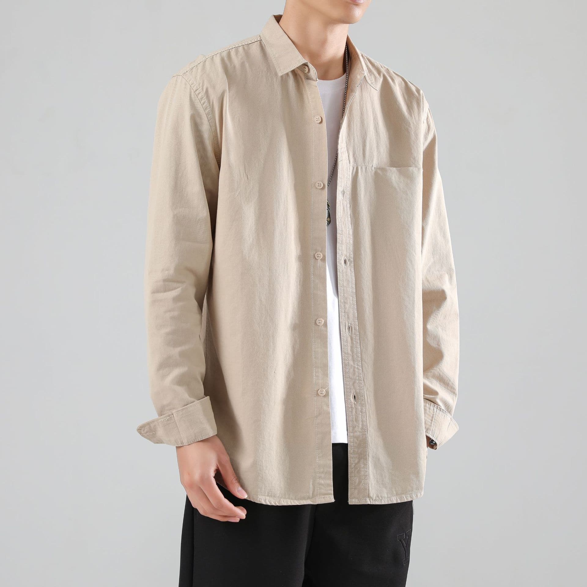 50代メンズファッション トップス シンプル上質【シャツジャケット】