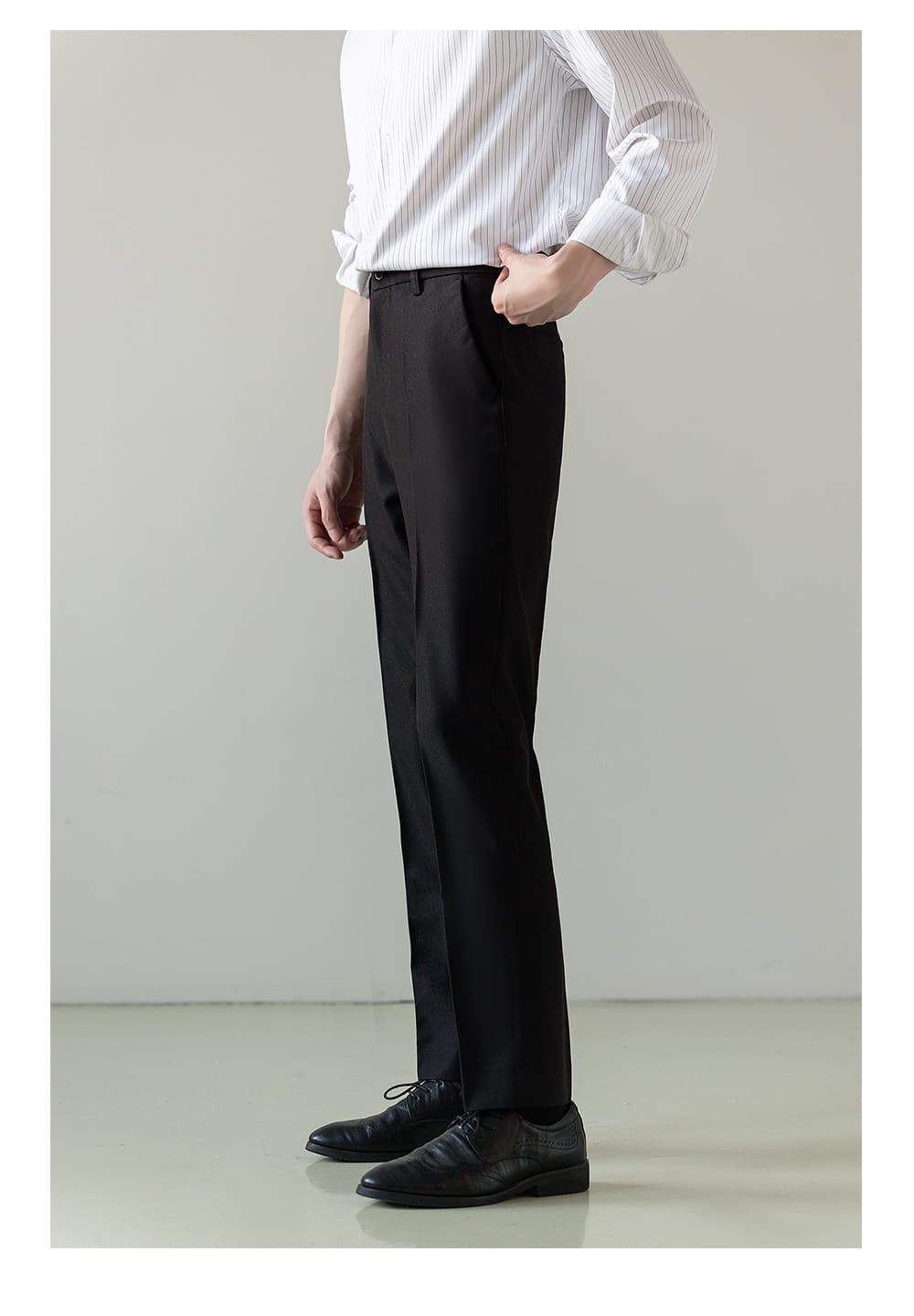 50代メンズファッション パンツ/ズボン ストレートシルエットスラックス