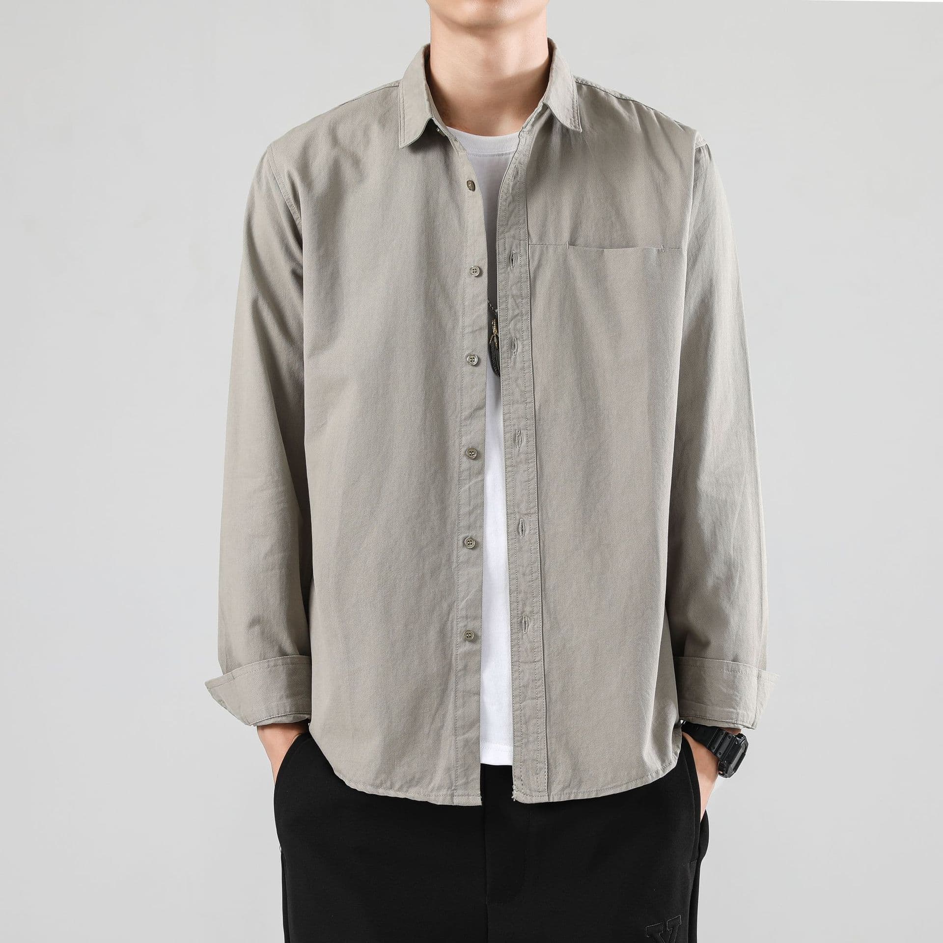 50代メンズファッション トップス シンプル上質【シャツジャケット】