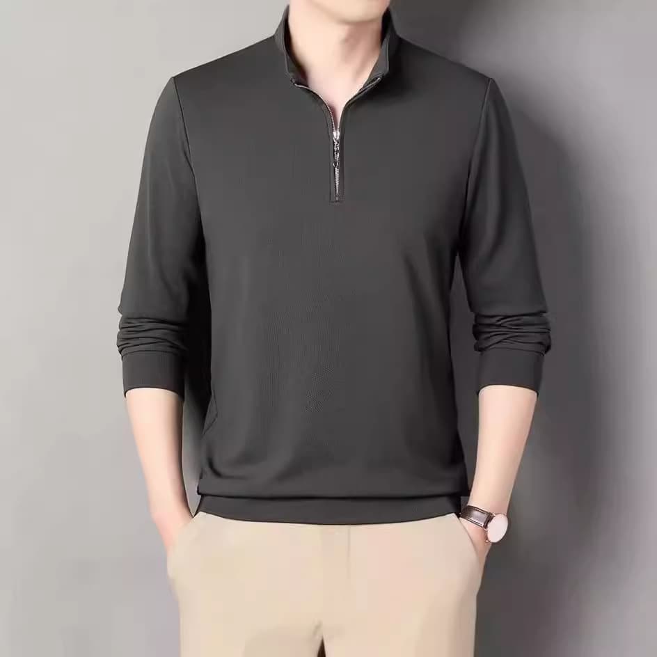 50代メンズファッション トップス ハーフジップ 【カジュアルニット】
