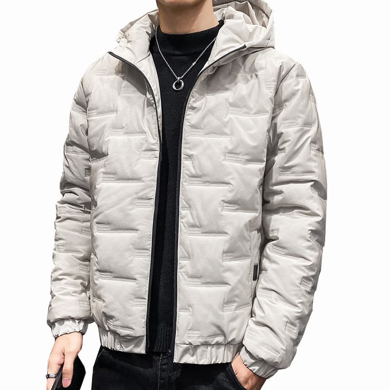 50代メンズファッション アウター 防風中綿フード付きジャケット