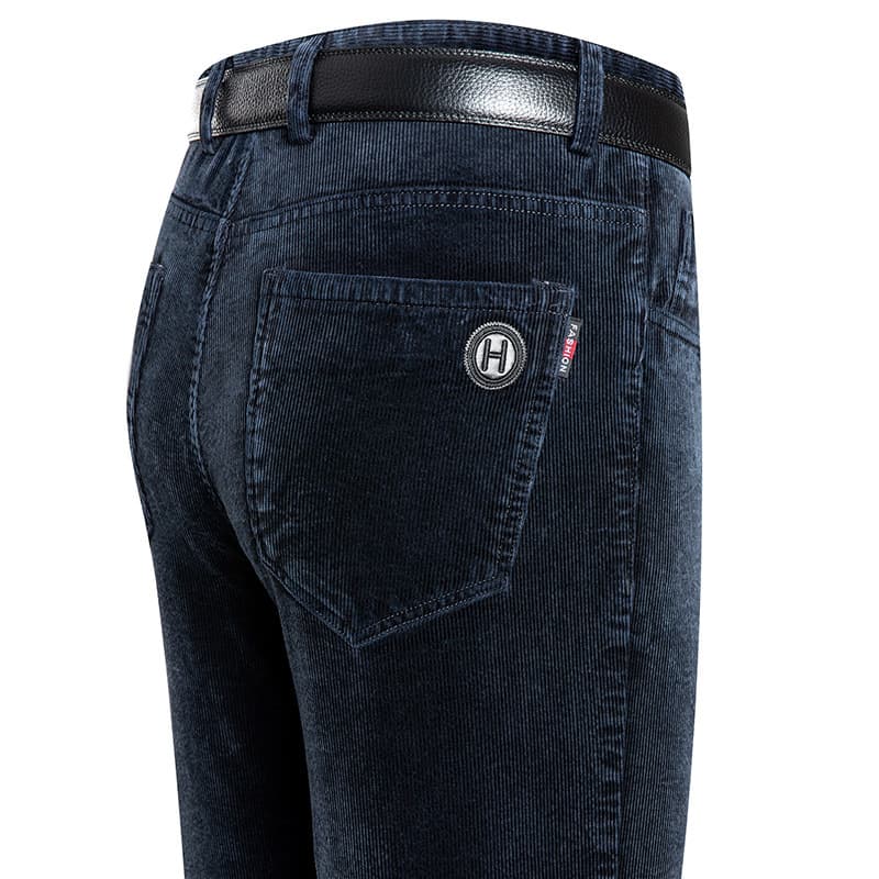 50代メンズファッション パンツ/ズボン シンプル上質コーデュロイパンツ