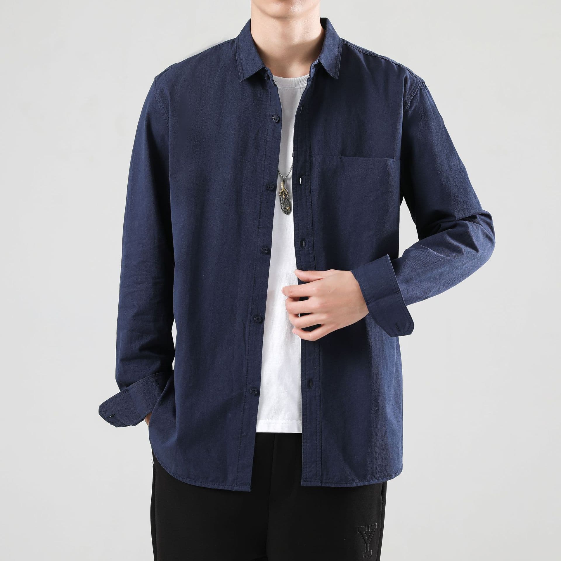 50代メンズファッション トップス シンプル上質【シャツジャケット】